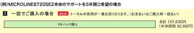一括でご購入の場合