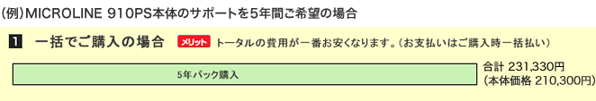 一括でご購入の場合